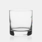 Colombian Irish USA Flags Kleeblatt Personalisiert Whiskyglas (Rechts)