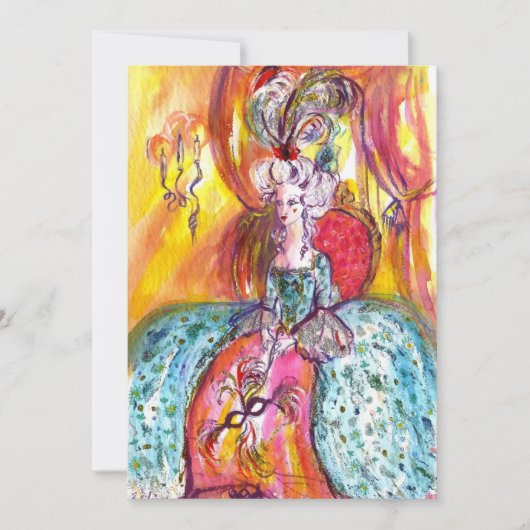 COLOMBINA / MARDI GRAS MASQUERADE BALL ANKÜNDIGUNG (Vorderseite)