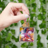 COLOMBINA UND ARLECCHINO VIOLINIST Masqueratsche M Schlüsselanhänger (Hand)