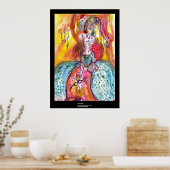 COLOMBINA / Venezianische Masquerade Poster (Küche)