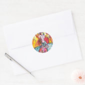 COLOMBINA/Venezianische Masquerade Runder Aufkleber (Umschlag)