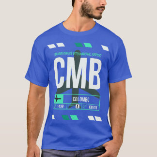 Colombo CMB Airport Code Gepäckmarke T-Shirt