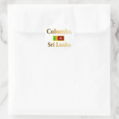 Colombo Runder Aufkleber (Tasche)