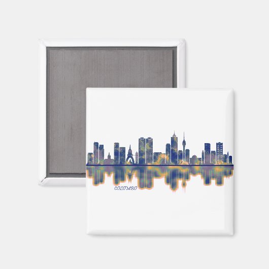 Colombo Skyline Magnet (Vorderseite/Rückseite)