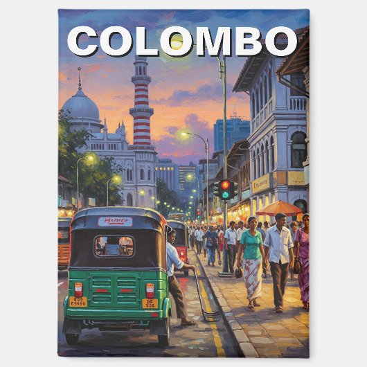 Colombo Sri Lanka Magnet (Vorderseite)