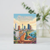 Colombo Sri Lanka Postkarte (Stehend Vorderseite)