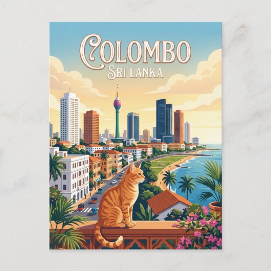 Colombo Sri Lanka Postkarte (Vorderseite)