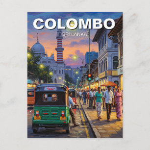 Colombo Sri Lanka Postkarte
