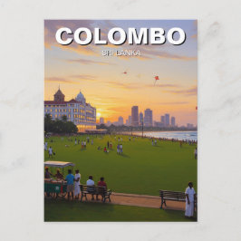 Colombo Sri Lanka Postkarte