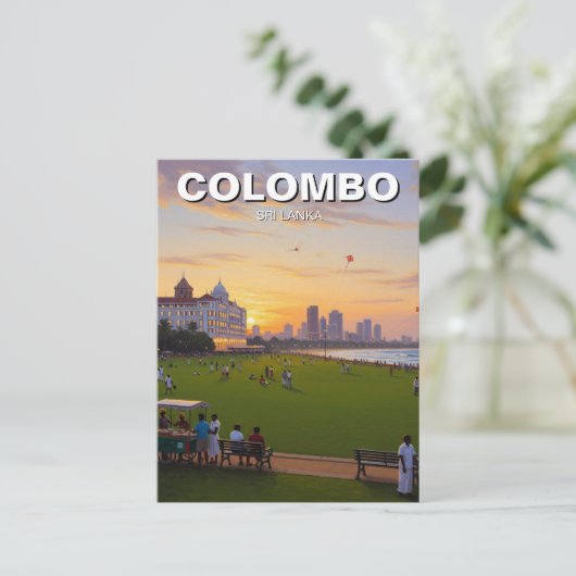 Colombo Sri Lanka Postkarte (Stehend Vorderseite)