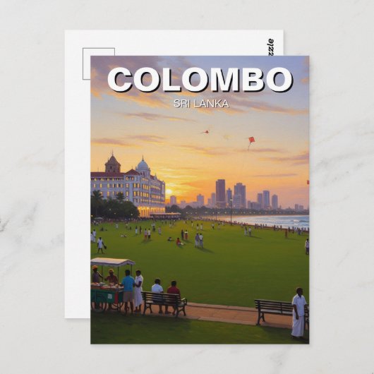 Colombo Sri Lanka Postkarte (Vorne/Hinten)