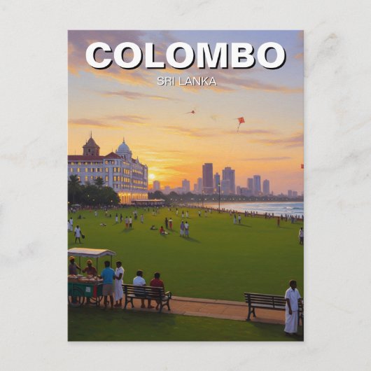 Colombo Sri Lanka Postkarte (Vorderseite)