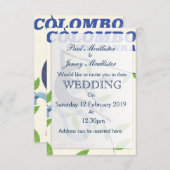 Colombo Sri Lanka Vintages Reiseplakat Einladung (Vorne/Hinten)