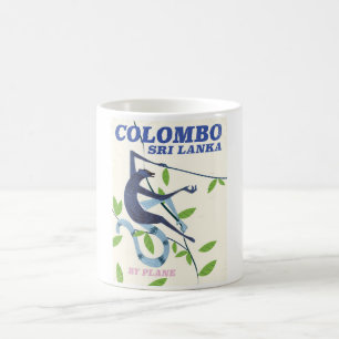 Colombo Sri Lanka Vintages Reiseplakat Kaffeetasse