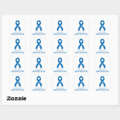 Colon Cancer Advocate White Square Aufkleber (Blatt)