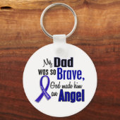 Colon Cancer ANGEL 1 Vater Schlüsselanhänger (Vorderseite)