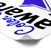 Colon Cancer Awareness 5 Poster (Ecke)