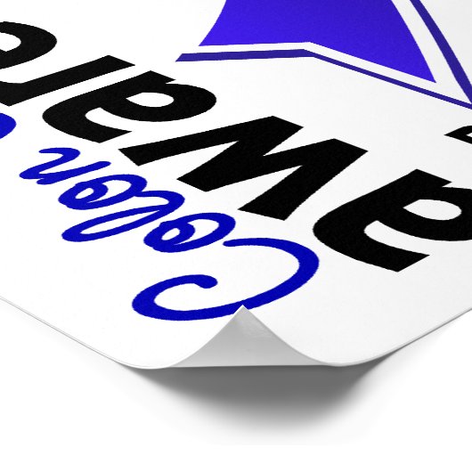 Colon Cancer Awareness 5 Poster (Ecke)