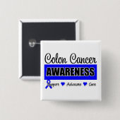 Colon Cancer Awareness Abzeichen Button (Vorne & Hinten)