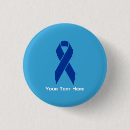 Colon Cancer Awareness Blue Ribbon Button