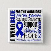Colon Cancer Awareness Button (Vorderseite)