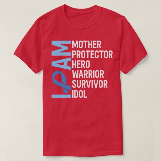 Colon Cancer Awareness I Bin Mother Hero Warrior S T-Shirt (Design vorne)