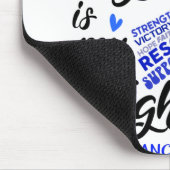 Colon Cancer Awareness Ihr Kampf ist mein Kampf Mousepad (Ecke)