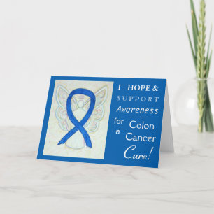 Colon Cancer Awareness Ribbon Grußkarte Karte