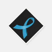 Colon Cancer Awareness Ribbon Serviette (Ecke)