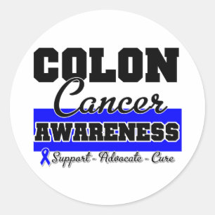 Colon Cancer Awareness Runder Aufkleber