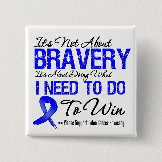 Colon Cancer Battle Button (Vorderseite)