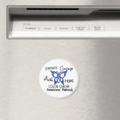 Colon Cancer Celtic Butterfly 3 Magnet (In Situ (Geschirrspüler))