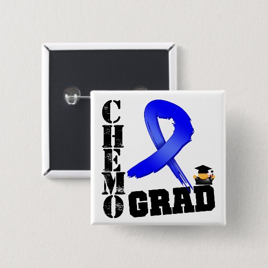 Colon Cancer Chemo Grad Button (Vorne & Hinten)