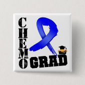 Colon Cancer Chemo Grad Button (Vorderseite)