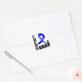 Colon Cancer Chemo Grad Runder Aufkleber (Umschlag)