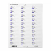 Colon Cancer Christmas Lights Ribbon (Vorne)