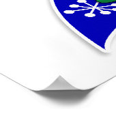 Colon Cancer Christmas Lights Ribbon Poster (Ecke)