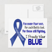 Colon Cancer for Every....Ich trage stolz Blue 1 Postkarte (Vorne/Hinten)