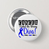 Colon Cancer hat die falsche Diva v2 Button (Vorne & Hinten)