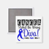 Colon Cancer hat die falsche Diva v2 Magnet (Vorderseite/Rückseite)