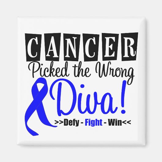 Colon Cancer hat die falsche Diva v2 Magnet (Vorne)