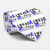 Colon Cancer Hero Blue Ribbon Krawatte (Gerollt)