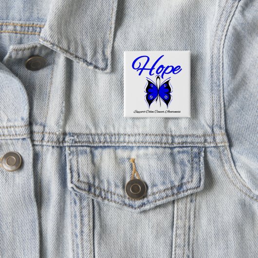 Colon Cancer Hope Butterfly Button (Beispiel)