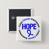 Colon Cancer Hope Button (Vorne & Hinten)