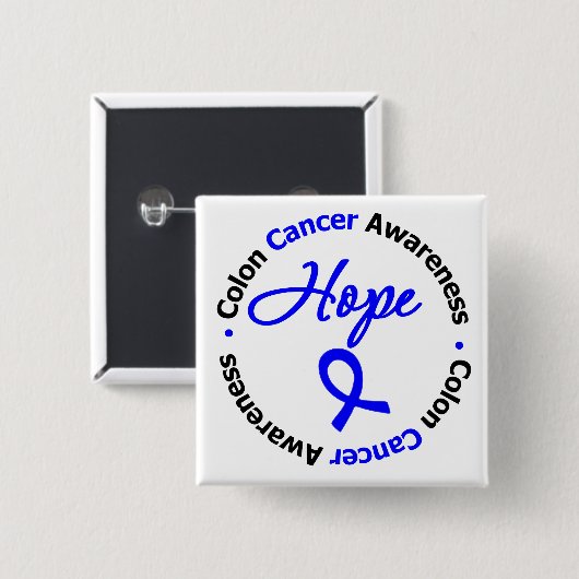 Colon Cancer Hope Button (Vorne & Hinten)