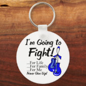 Colon Cancer I will kämpfen Schlüsselanhänger (Vorderseite)