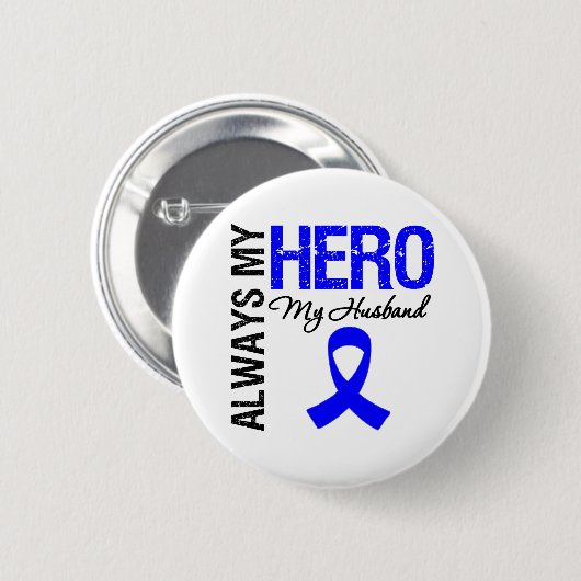 Colon Cancer immer mein Held Button (Vorne & Hinten)