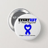 Colon Cancer Jeden Tag verzeihe ich meinen Vater Button (Vorne & Hinten)