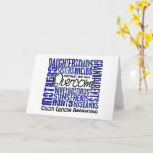 Colon Cancer Karte (Gelbe Blume)