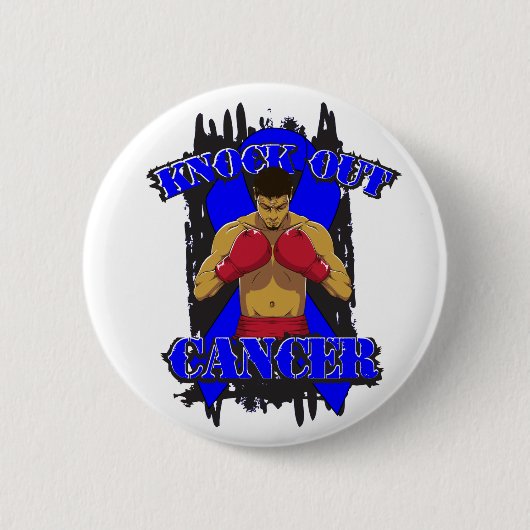 Colon Cancer Knock Out Cancer Button (Vorderseite)